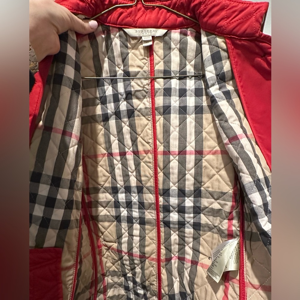 Burberry Brit Quilted Red Jacket XS - Picture 11 of 14